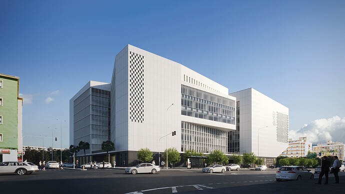 Render Ciudad de la Justicia - Alicante