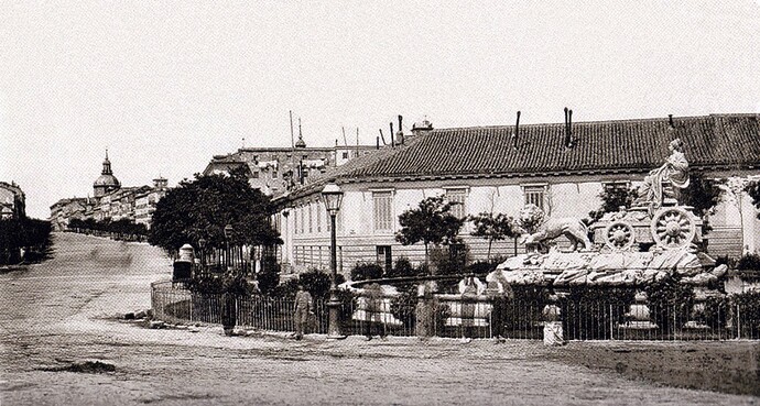 Cibeles 1870 primer emplazamiento