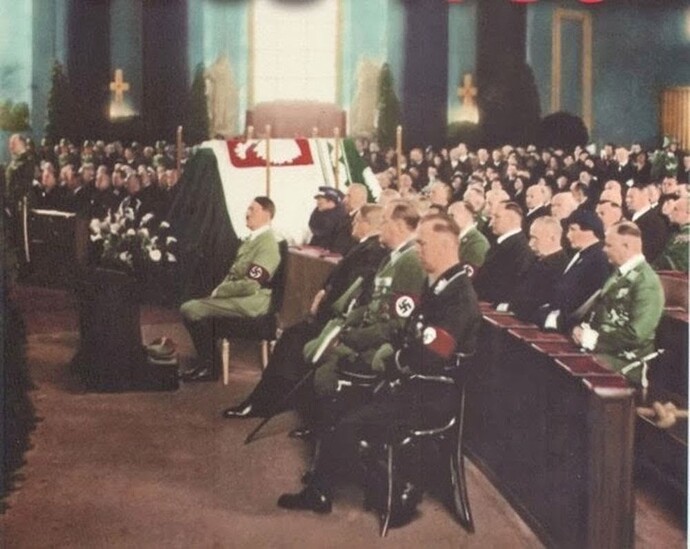 Adolf-Hitler-attending-memorial-service-of-Polish-First-Marshall-Jozef-Pilsudski,-1935