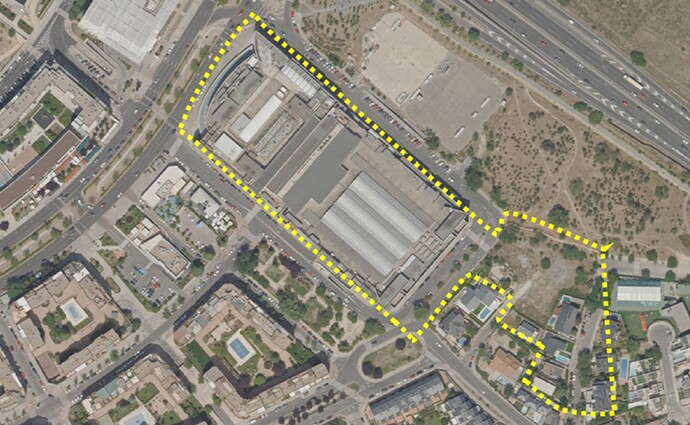 Área donde se construirá el Centro de la Movilidad Sostenible