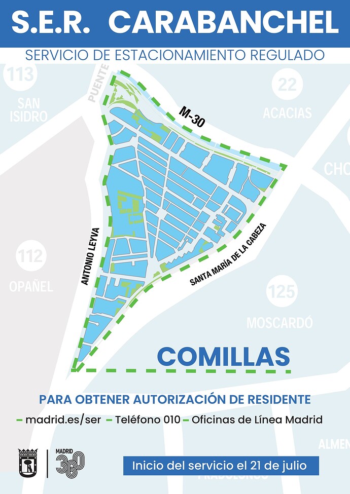 Zona SER Carabanchel COMILLAS JULIO 25