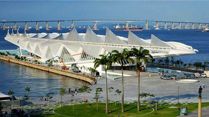 "Museu do Amanhã" en el Pier sobre la Bahía de Guanabara