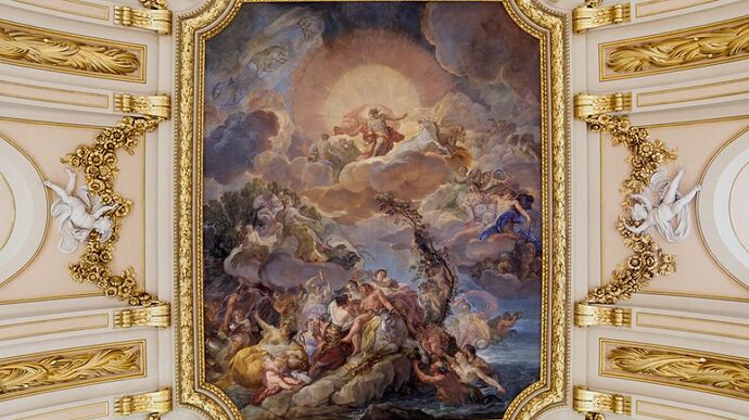 Giaquinto, El nacimiento del Sol y el Triunfo de Baco