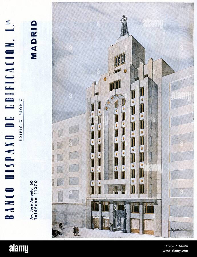 cartel-publicitario-del-banco-hispano-de-edificacin-ltda-en-la-gran-va-de-madrid-ao-1940-P4X830