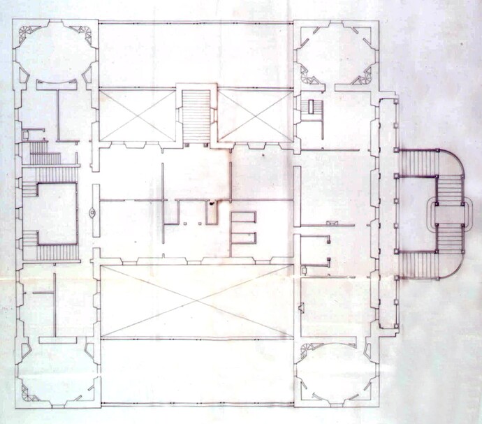 Plano del Palacio de el Capricho