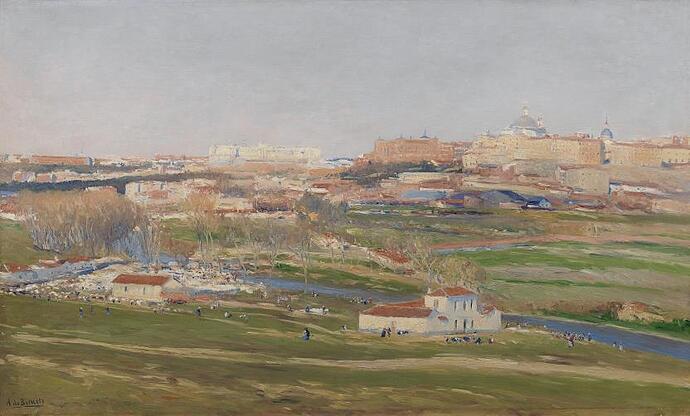 Madrid desde la Pradera de San Isidro, 1909, A, de Beruete, Museo del Prado