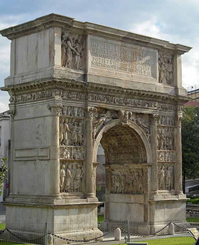 Benevento-Arch_of_Trajan_from_South