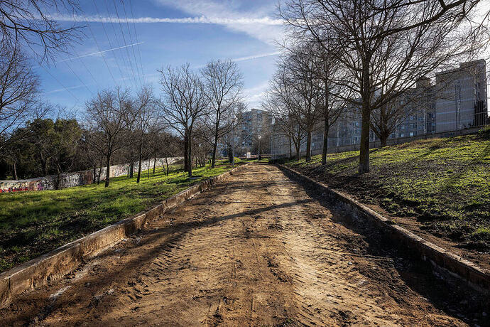 Zona del parque sujeta a regeneración del parque de Juan Carmona 'Habichuela'