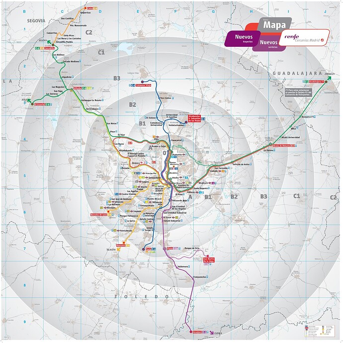 Desde hace ya 11 años mostrando el Mapa de la Red ferroviaria española  actualizado ( y ahora también ) – Geotren