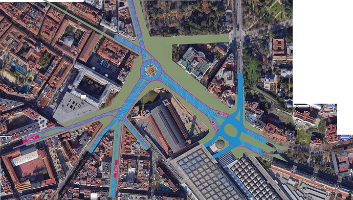 Atocha viario superficie