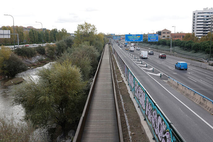 Vista de la pasarela