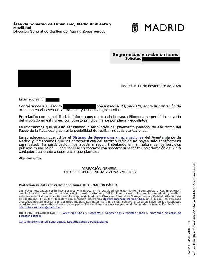 reclamacion