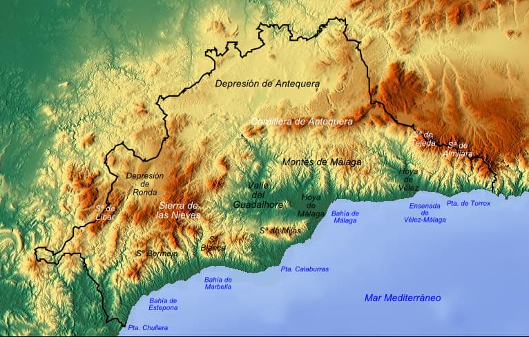 Málaga_topográfico
