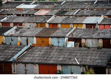 post-soviet-garages-view-above-260nw-1948877365